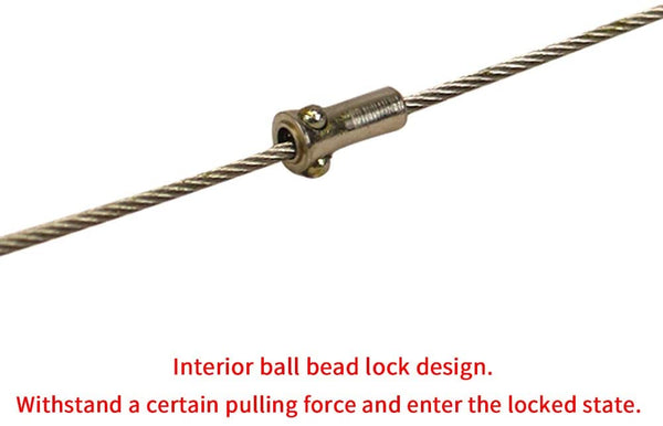 YQL Portable Hook & Eye Turnbuckle Tension for 1/16-3/32 Galvanized /304/316 Stainless Steel Cable Guide Wire Rope Light Hanging Suspension Accessories Pack-15